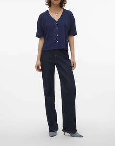 VERO MODA VMMYMILO 2/4 V-NECK SHIRT WVN GA