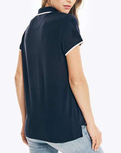 NAUTICA BLUZA POLO KM S/S TIPPED SPLIT NECK OCEAN POLO