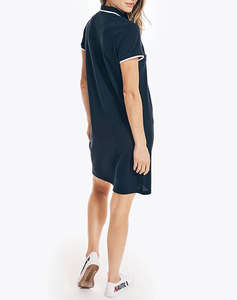 NAUTICA ROCHIE S/S TIPPED KNIT OCEAN POLO DRESS