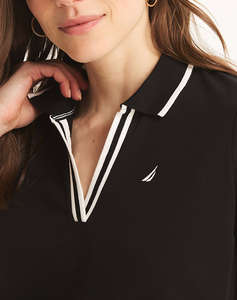 NAUTICA BLUZA POLO KM S/S TIPPED SPLIT NECK OCEAN POLO