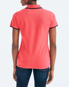 NAUTICA BLUZA POLO KM S/S TIPPED SPLIT NECK OCEAN POLO