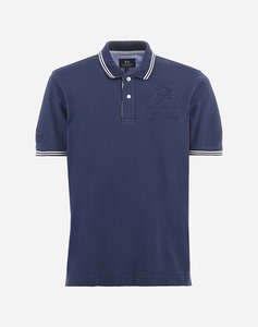 LA MARTINA BLUZA POLO KM MAN POLO SEMI PIQUET STRETCH