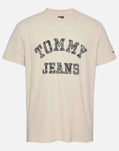 TOMMY JEANS TJM REG PAISLEY COLLEGE TEE EXT
