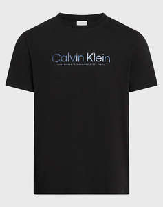 CALVIN KLEIN SATIN BONDED LOGO T-SHIRT