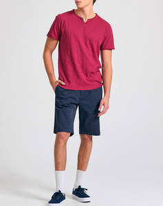 FUNKY BUDDHA Bluza Barbati Maneca Scurta Basic