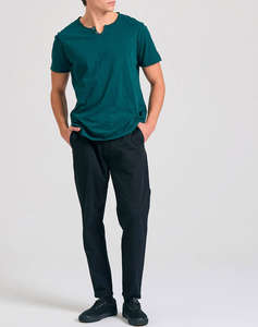 FUNKY BUDDHA Bluza Barbati Maneca Scurta Basic