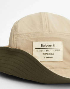 BARBOUR BIDLAM SHOWERPROOF REVERSIBLE BUCKET HAT