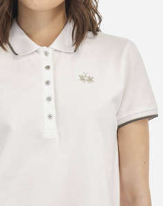 LA MARTINA BLUZA POLO KM WOMAN POLO S/S PIQUET STRETCH