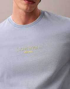CALVIN KLEIN JEANS SS ACID WASH 20S CN TEE