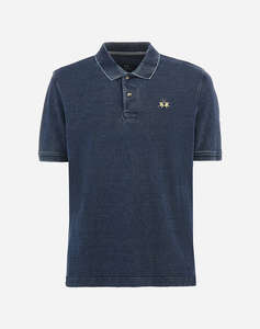 LA MARTINA BLUZA POLO KM MAN S/S POLO INDIGO PIQUET