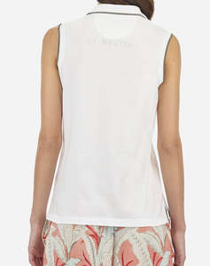 LA MARTINA BLUZA POLO XΜ WOMAN SLEEVELESS POLO PIQUET S