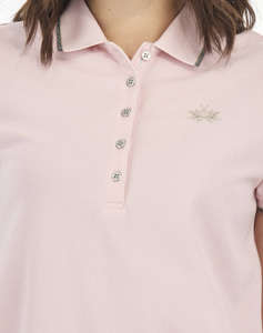 LA MARTINA BLUZA POLO KM WOMAN POLO S/S PIQUET STRETCH