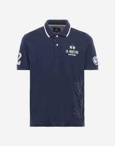 LA MARTINA BLUZA POLO KM MAN POLO SEMI 30/1 COTTON PIQU