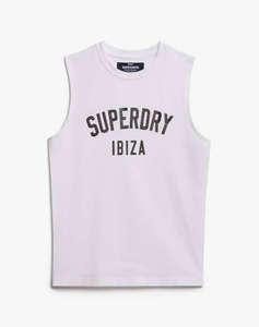 SUPERDRY D2 SDSW SPORT LUXE FITTED TANK BLUZA DE DAMA