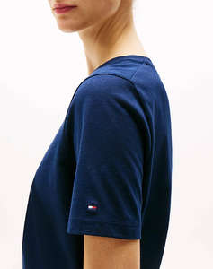 TOMMY HILFIGER REG CONTRAST FLAG SS TEE