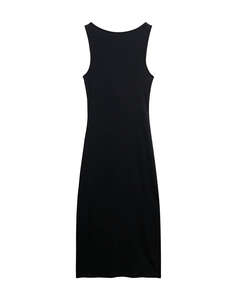 SUPERDRY D1 STUD JERSEY TWIST BACK MIDI DRESS ROCHIE DE DAMA
