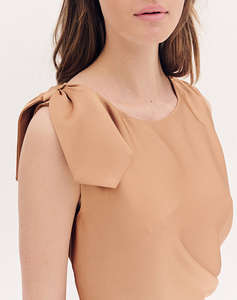 FOREL Rochie stramta satin midi