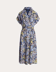 LAUREN RALPH LAUREN FRATILLIO-SHORT SLEEVE-DAY DRESS