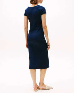 TOMMY HILFIGER SLIM HENLEY GOLD BTN DRESS