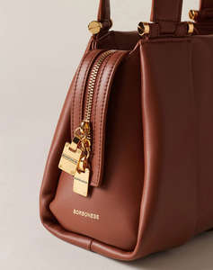 BORBONESE BAULETTO LEATH (Dimensiuni: 24 x 24 x 14 cm)