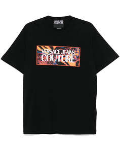 VERSACE JEANS 78GAHE04CJ00E 78UP601 R LOGO PATCH ANIMALIER BLUZA DE BARBATI