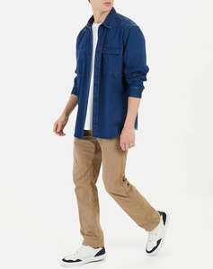 CAMEL CAMASA Μ.Μ denim 2pocket+flaps