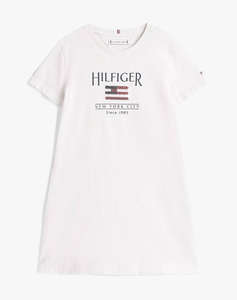 TOMMY HILFIGER HILFIGER SEQUINS FLAG TEE DRESS