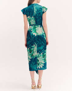 FOREL Rochie midi floral satin