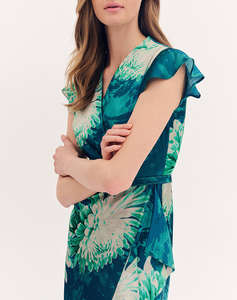 FOREL Rochie midi floral satin
