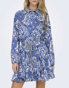 ONLY ONLLUMINA L/S SHORT DRESS WVN NOOS