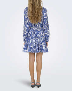 ONLY ONLLUMINA L/S SHORT DRESS WVN NOOS