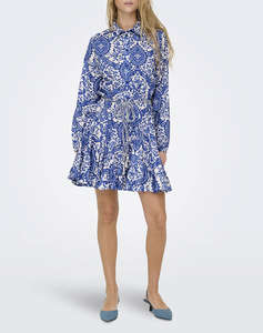 ONLY ONLLUMINA L/S SHORT DRESS WVN NOOS