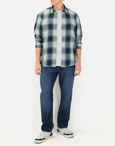 CAMEL CAMASA Μ.Μ checked 2Pocket+flaps