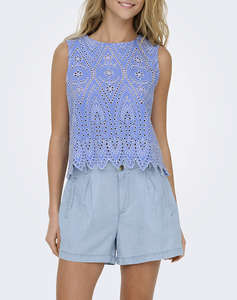 ONLY ONLTULUM SL EMB TOP WVN