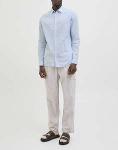 JACK&JONES JJEBREEZE LINEN BLEND SHIRT LS SN