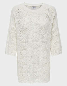 ONLY ONLBEA LIFE 3/4 LOOSE O-NECK KNT