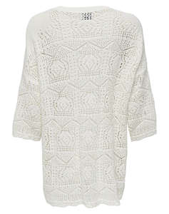 ONLY ONLBEA LIFE 3/4 LOOSE O-NECK KNT