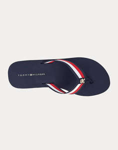 TOMMY HILFIGER TH CORPORATE WEDGE BEACH SANDAL