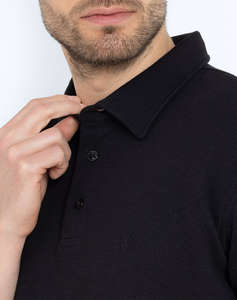 THE BOSTONIANS BLUZA POLO PIQUE WAFFLE REGULAR FIT