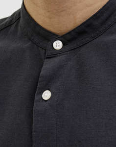 JACK&JONES JJEBREEZE LINEN BLEND BAND SHIRT LS SN