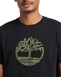 TIMBERLAND Camo Tree Logo Short Sleeve Tee