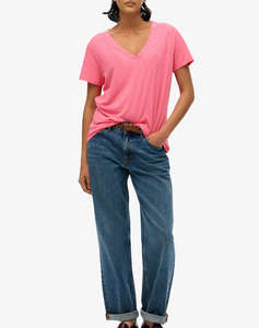SUPERDRY D1 STUD STUDIOS SLUB EMB VEE TEE BLUZA DE DAMA