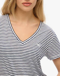 SUPERDRY D1 STUD STUDIOS SLUB EMB VEE TEE BLUZA DE DAMA