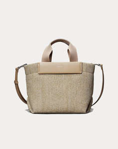 CALVIN KLEIN JEANS CK RAFFIA SMALL TOTE CROSSBODY (Dimensiuni: 22 x 38 x 16cm.)