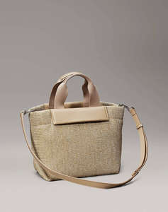 CALVIN KLEIN JEANS CK RAFFIA SMALL TOTE CROSSBODY (Dimensiuni: 22 x 38 x 16cm.)
