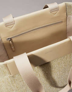 CALVIN KLEIN JEANS CK RAFFIA LARGE SHOPPER (Dimensiuni: 38 x 61 x17cm.)