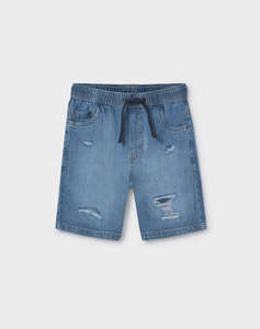 MAYORAL PANTALONI SCURTI JEAN RUPTURI