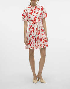 VERO MODA VMDICTHE 2/4 SHORT VOLUME DRESS WVN GA