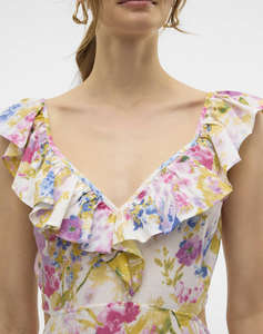 VERO MODA VMDICTHE S/L ANKLE DETAIL DRESS WVN GA