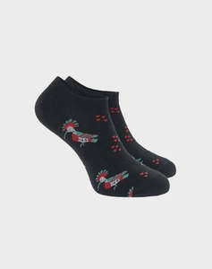 WALK SOSETE DE DAMA SCURTE DIN BUMBAC CU DESIGN